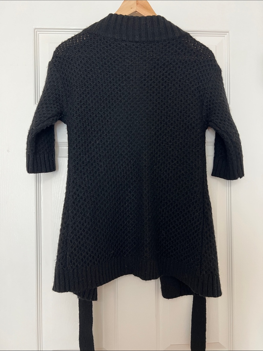 Vintage Y2K Ann Taylor LOFT Wool Blend Belted Cardigan - Picture 3 of 4